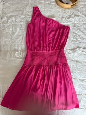 Ramy Brook Hot Pink Off-Shoulder Dress